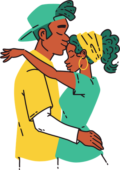 African American Couple Polo