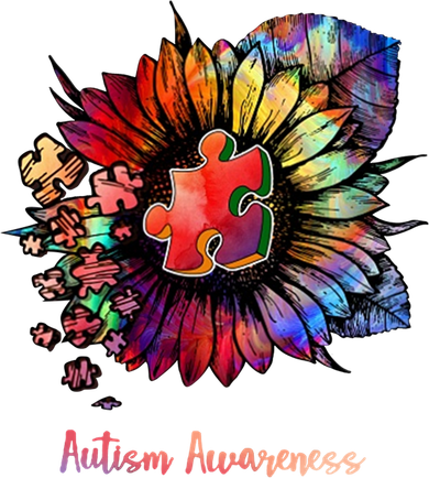 Autism Awareness Colorful Sunflower Kids Long Sleeve Shirt