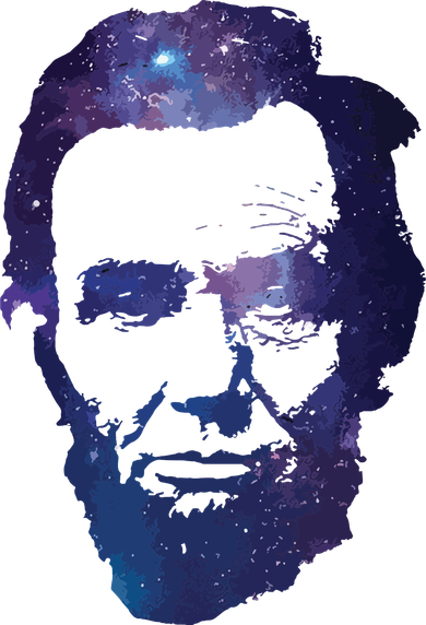 Abe Abraham Lincoln Galaxy Retro President 4th Of July Women's Tank Top