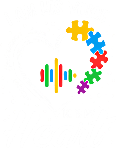 Autism Awareness Mom Meaningful Gift I Am His Voice He Is My Heart Gift Toddler Hoodie