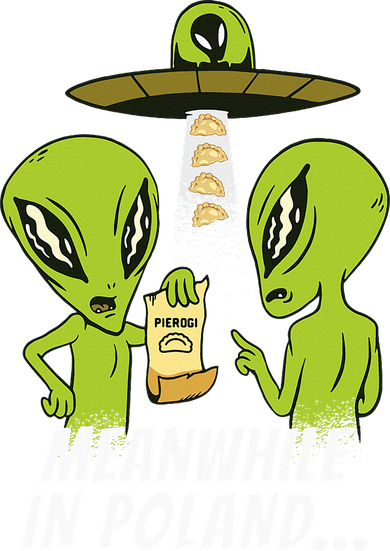 Alien Abduction Pierogi Polish Food Poland Polonia Backpack