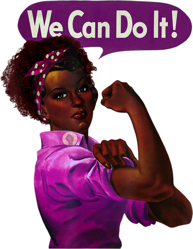 African American Rosie The Riveter Black History Golf Towel