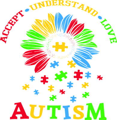 Autism Awareness Sunflower Puzzle Accept Understand Love Kids T-Shirt