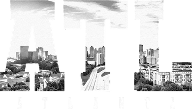 ATL Atlanta Skyline Pride Black & White Vintage Georgia Backpack