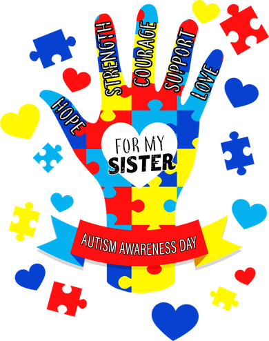Support Autism Awareness Day For My Sister Coffee Mug