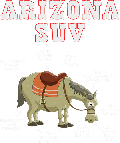 Arizona Az Suv Funny Joke Horse Mule Souvenir Gift Hat