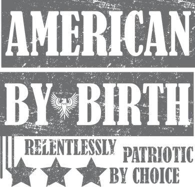 American By Birth Patriotic by Choice Kids Long Sleeve Shirt
