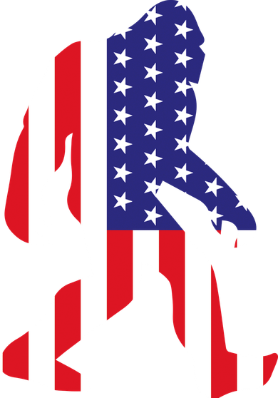 American bigfoot Button