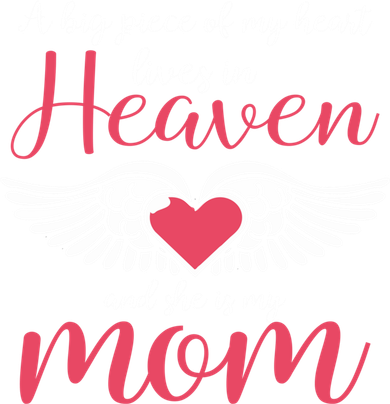 A Big Piece Of My Heart Lives In Heaven SheS My Mom Gift Kids Hoodie