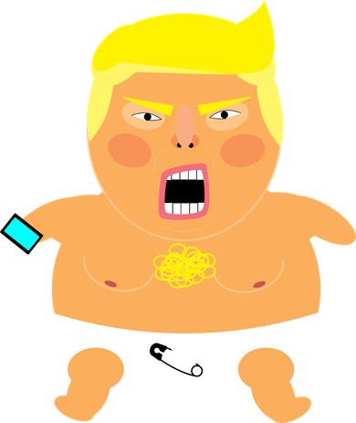 Funny Big Baby Trump Doddie Hoodie