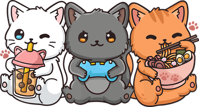 Anime Boba Tea Bubble Tea Gaming Gamer Ramen Cat Bucket Hat