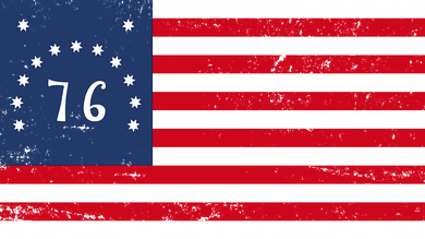 American Bennington Flag USA 1776  Women's T-Shirt