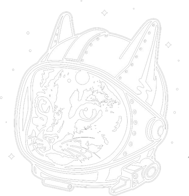 Astro Cat Coaster