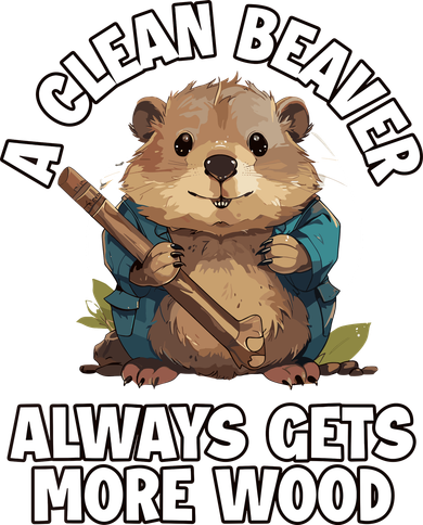 A Clean Beaver Always Gets More Wood Kids T-Shirt