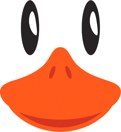 Awesome Cute Duck Face Halloween Costume Button