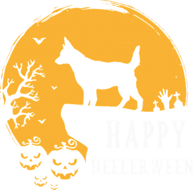 Australian Cattle Dog Full Moon Red Blue Heeler Halloween Doggie Tank
