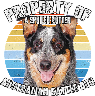 Australian Cattle Dog Blue Retro Property Of Cute Dog Pajama Set