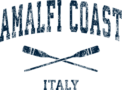 Amalfi Coast Italy Vintage Nautical Paddles Sports Oars T-Shirt