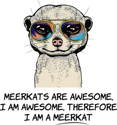 Awesome Cartoon I am a Meerkat for Meerkat Lovers Santa Hat
