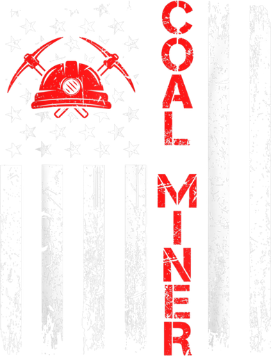 American Coal Miner USA Flag Tough Worker T-Shirt