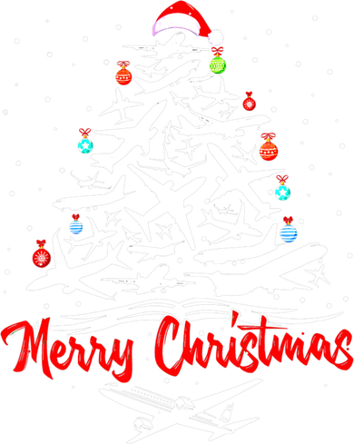 Airplane Christmas Tree Beanie