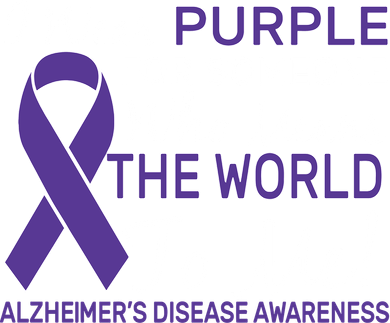 I Wear Purple Alzheimer's Disease Awareness Women's Hoodie
