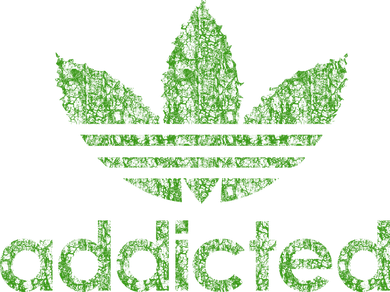 Addicted Weed Logo Kids T-Shirt