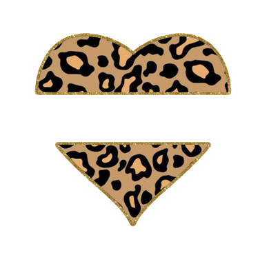 Activity Director Leopard Heart Pajama Set