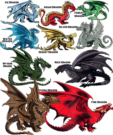 Awesome Dragon Lovers Types Of Dragons Gift Women's Dry Zone Grid Polo