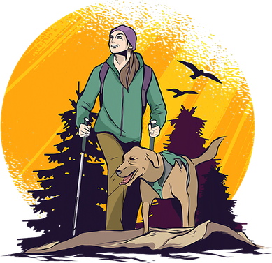 Adventure Dog Nature Adventure Camping Gear Present Bucket Hat