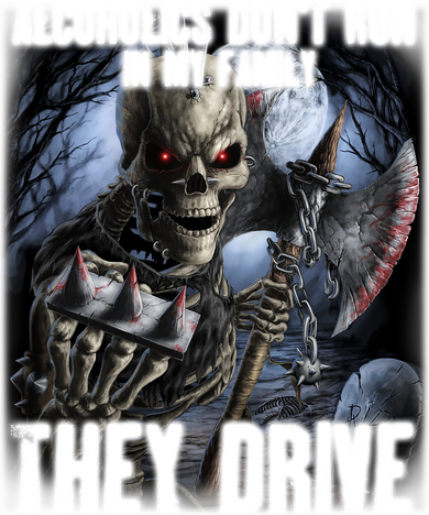 Alcoholics DonT Run In My Family They Drive Women's Dry Zone Grid Polo