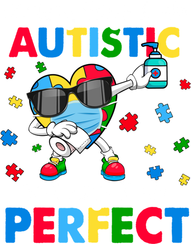 Autism Dabbing Society Say I'm Autistic God Says I'm Perfect Funny Gift Women's Tank Top