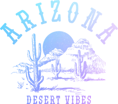 Arizona Desert Vibes Az Pride Cactus Vintage Gift Doggie Tank