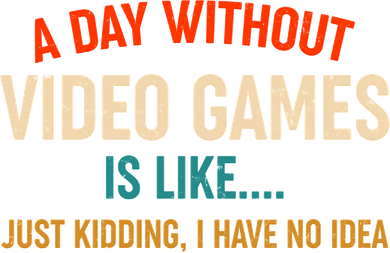 A Day Without Video Games Is Like Just Kidding I Have No Idea Women's T-Shirt