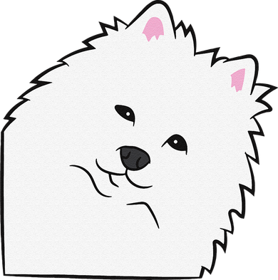 American Eskimo Dog Peeking From Side Cute American Eskimo Port Authority Crush Ripstop Backpack