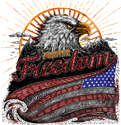 American Eagle Forever Freedom USA Polo