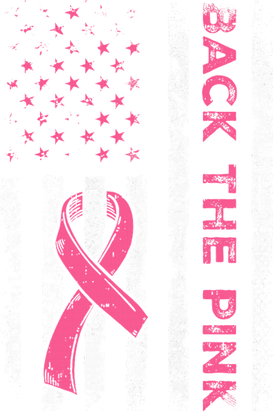 American Flag Back The Breast Cancer Awareness Tank Top
