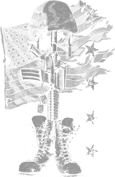 American Flag Battlefield Cross T-Shirt