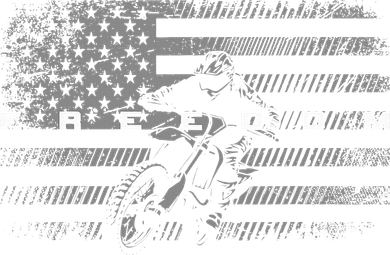 American Flag Dirt Bike Motocross Polo