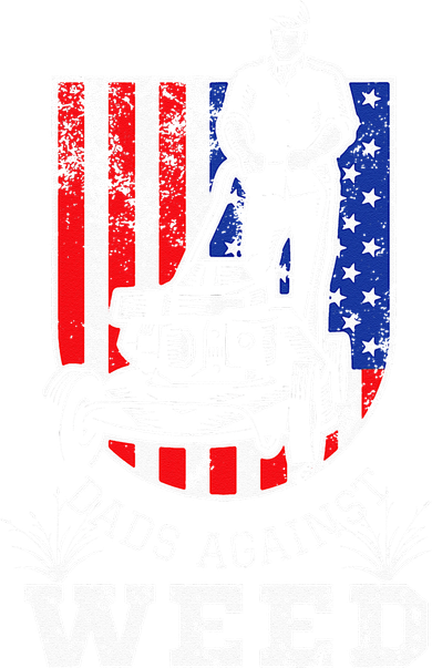 American Flag Dads Against Weed Funny Lawn Mowing Fathers Bucket Hat
