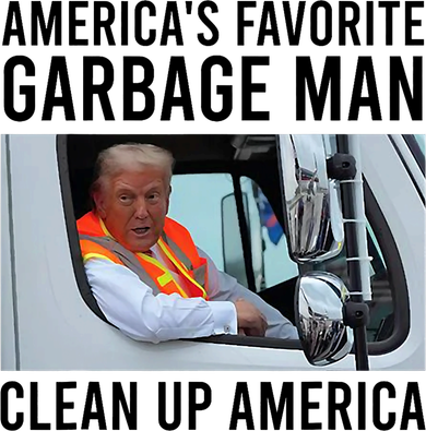 AmericaS Favorite Garbage Man Clean Up America Button