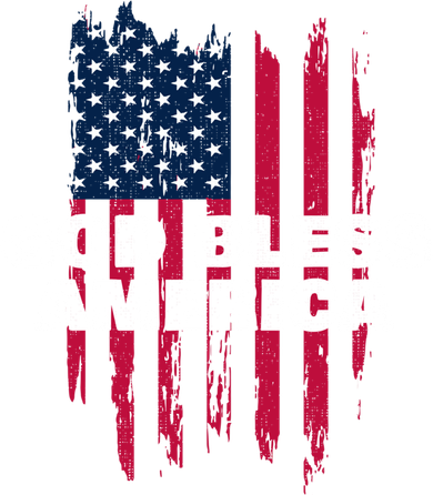 American Flag God Bless America Patriotic Gift Coaster
