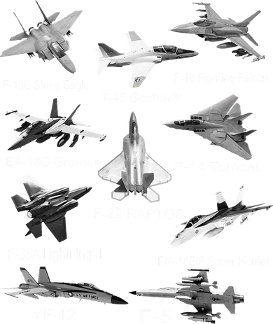 American Fighters Jets F22 Raptor F14 Tomcat Plane Spotting Ornament