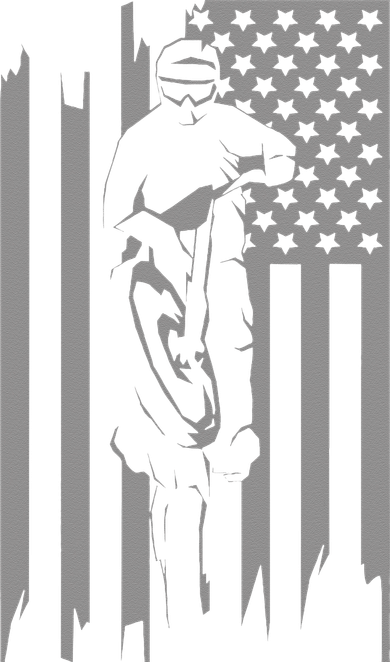 American Flag Motocross Apparel Motocross Dirt Bike Coaster