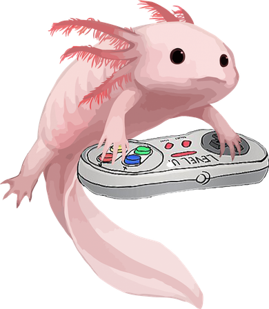 Axolotl Fish Playing Video Game Axolotl Lizard Gamers Sweatshirt