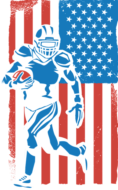 American Football Player Flag Hat