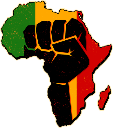African Black Power Fist Backpack