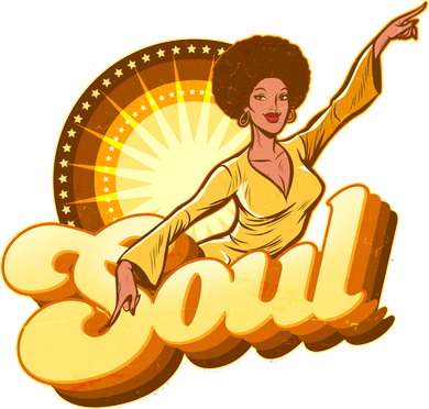 Vintage Afro Soul Retro 70s Button