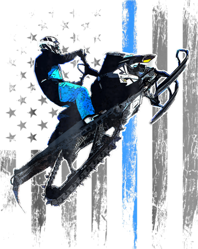 American Flag Snowmobile Shirt Men Snowmobile Riding Gift Bucket Hat