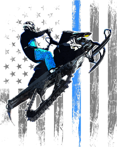 American Flag Snowmobile Gift Snowmobile Riding Gift Meaningful Gift Backpack